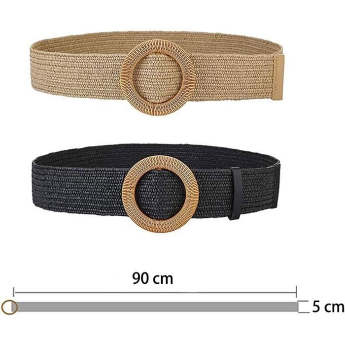 Ceinture large paille online