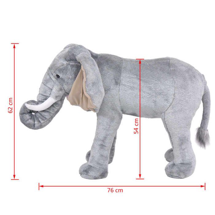 VidaXL Jouet en peluche Éléphant Gris XXL 91334 Cdiscount Jeux