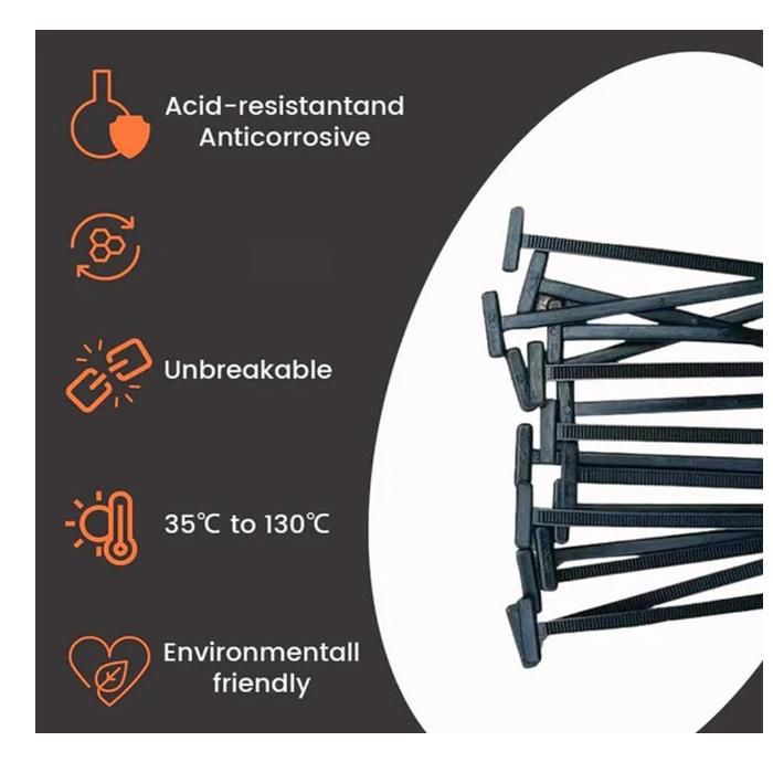 Lot De 50 Attaches De Câble Universelles En Nylon, Avec Fermeture Eclair Et Bouton Pour Fixation Quotidienne Dans Voiture 97410074