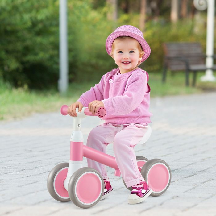 Draisienne Bébé 1-2 Ans 4 Roues Lumineuses – Vélo Équilibre Sécurité 12-36 Mois, Cadeau Anniversaire/Pâques