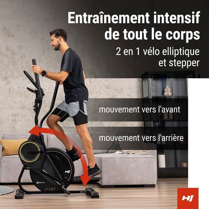Vélo Elliptique Hop Sport Velo Vélo Elliptique Et Stepper 2en1