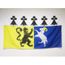 AZ FLAG Drapeau Jura 90x60cm Drapeau d/épartement juracien 60 x 90 cm Fourreau pour hampe