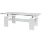 Tables Basses Table Basse Haute Brillance Avec Etagere Inferieure