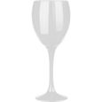 6 Verres à vin teintés Blanc Verre à vin rouge, à vin blanc, verre à eau / Spécial Dégustation Aveugle / 300 ml-0