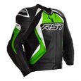 Veste cuir moto RST Tractech Evo 4 - noir/vert/blanc - L-0