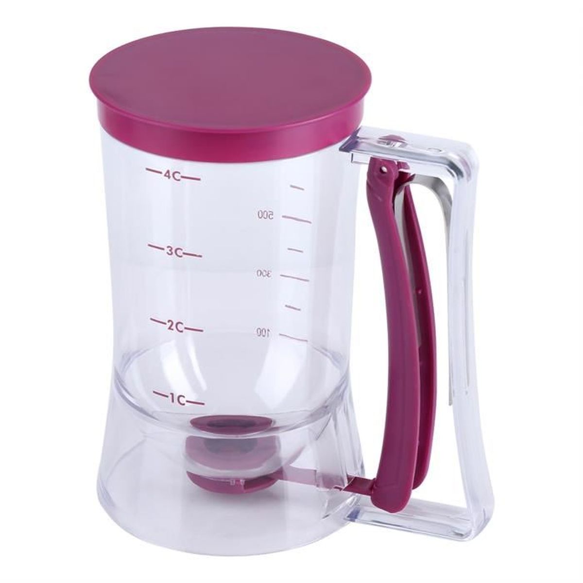 Doseur à Pâte électrique Pour Crêpes, Gaufres, Cupcakes - 1200 Ml - Alimenté Par Piles - Transparent, Facile à Utiliser