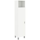 HOMCOM - Meuble de rangement - Panneau de particules - 40x35x177cm - Blanc
