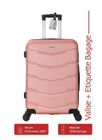 Valise Grande Taille - ADC - 75cm - ABS Rose - 4 Roues 360 - 94L