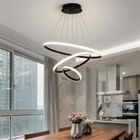 DAXGD Suspensions d'éclairage Intérieur - Intensité Variable 3000K-6000K - Noir - Ø.20+40+60 cm