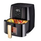 Friteuse à Air sans huile- 5,5L - 1700W -MONMECD Airfryer- Température réglable - Fenêtre visible-noir