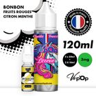 VAP'OP E-liquide Cigarette électronique - BONBON FR ROUGES CITRON MENTHE - 50MPGV/50VG - 0mg/ml - LOT DE 2 x 50ml + 2 boosters 10ml 19,9mg