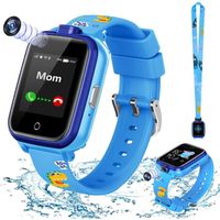 LiveGo Smart Watch per Bambini, 4G Safe Smartwatch Con Doppia Fotocamera, Localizzatore GPS, Chiamata SOS, WiFi per Bambini Bamb