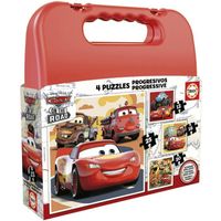 Puzzle progressif CARS - Malette de 4 puzzles - Educa® - 12-16-20-25 pièces
