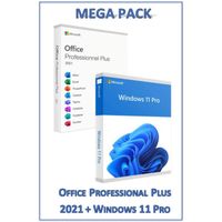 MEGA Pack Office 2021 Pro + Windows 11 Pro Clé licence à télécharger