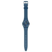 Bracelet silicone / plastique femme - SWATCH - Montre femme Swatch Pearlyblue - Couleur de la matière:Bleu
