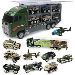 VOITURE - CAMION Militaire Camion Transporteur de Voitures pour Cad