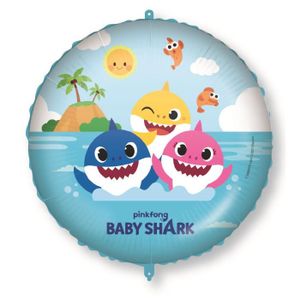 BALLON DÉCORATIF  Ballon aluminium Baby Shark 46 cm - Multicolore