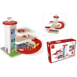 GARAGE Garage Pour Figurine - Preschool: Contiloop 45X57X39Cm Ascenseur 3 Pompes À Essence Voitures 1