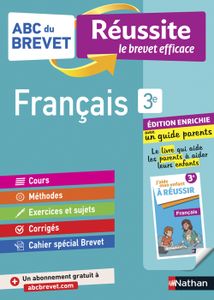 LIVRE COLLÈGE Français 3e. Avec un guide parents, Edition 2021