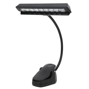 LAMPE DE PUPITRE Lumière de pupitre de musique de LED Lampes de Pupitre LED Lampe de Bureau USB Rechargeable à Clip à Cou Réglable