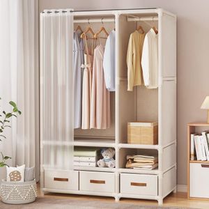 Armoire dacasuz, structure pour dressing d'angle, porte-manteau d