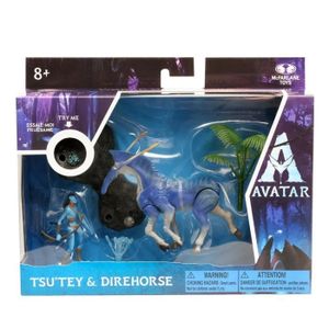 FIGURINE - PERSONNAGE Figurine articulée Tsu'tey et Direhorse - Avatar - Coffret deluxe