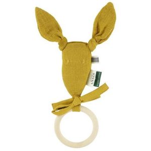 ANNEAU DE DENTITION Trixie anneau de dentition kangourou Bliss Mustard 25 cm vert coton