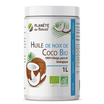 Planète au Naturel Huile de Coco Bio - 500 ml - Vierge, Pure et