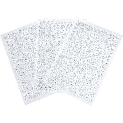 Xzeemo 10 Feuilles Strass Autocollants, Acrylique Diamant Décorations, Strass Visage, Acrylique Coloré Strass Autocollant, Strass Cristal Auto-adhésif, Autocollants Multicolores En Paillettes