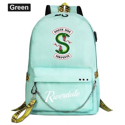 Sac dos Sac dos de s rie TV Riverdale imprim pour gar ons et filles sac d cole en toile avec cha ne Type 03 45CMX32CMX15CM