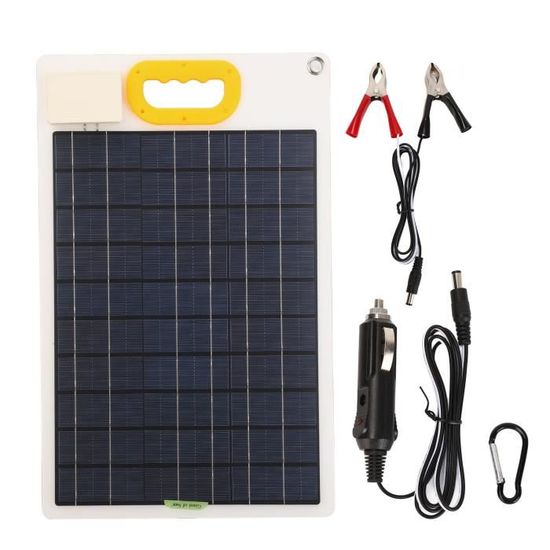 Pavewood Kit Panneau Solaire 1200mAh Avec Batterie - Pour Guirlandes LED 3,7V-24V