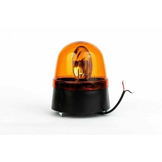 Gyrophare LED Dioche 3W Rouge - Balise Rotative AC220V, Pour Chantiers Et Ateliers, Signalisation Urgence