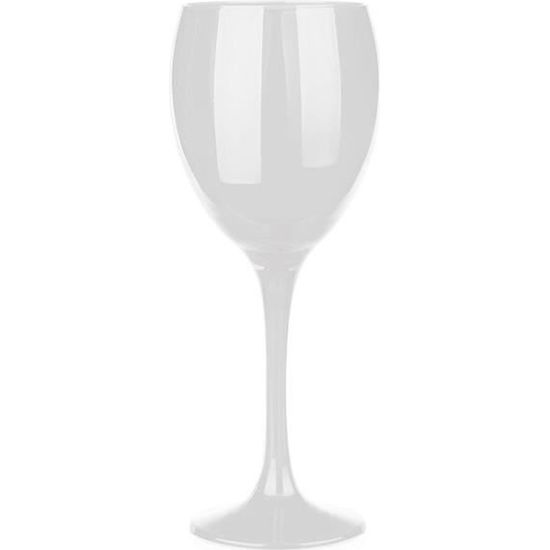 6 Verres à vin teintés Blanc Verre à vin rouge, à vin blanc, verre à eau / Spécial Dégustation Aveugle / 300 ml