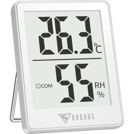 Petit Thermometre Interieur, Hygrometre de Haute Précision Moniteur  Température et Humidité, Hygrometre Interieur Numérique po [2] - Cdiscount  Jardin
