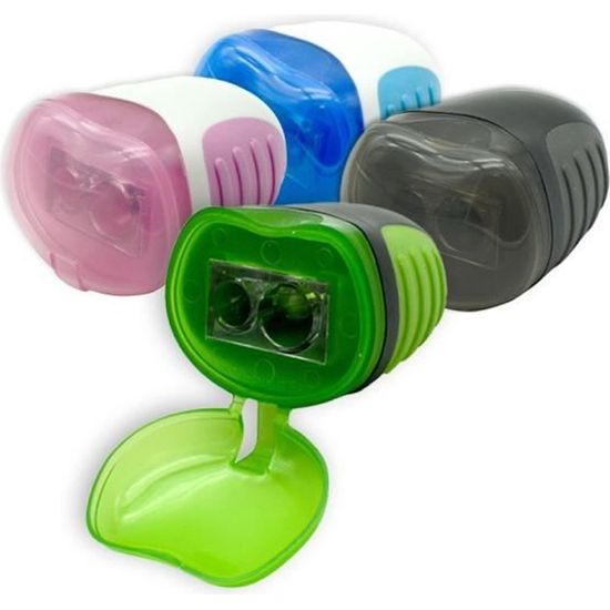 Taille crayon 1 trou en plastique avec réservoir forme crayon