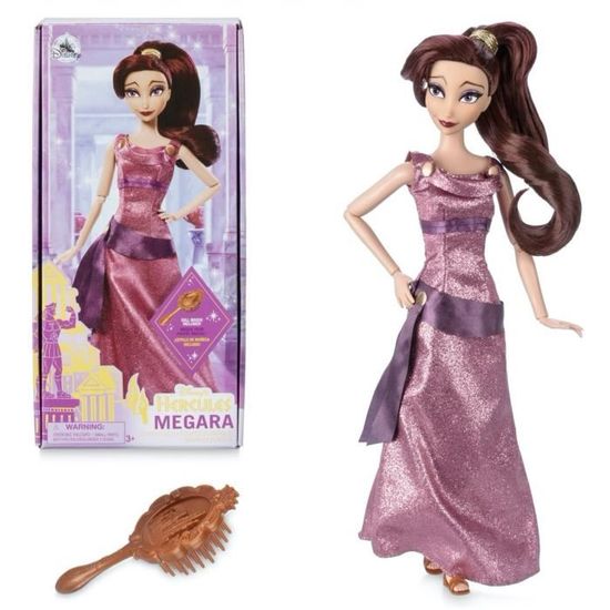Poupee Disney Megara Hercule avec brosse Cdiscount Jeux Jouets
