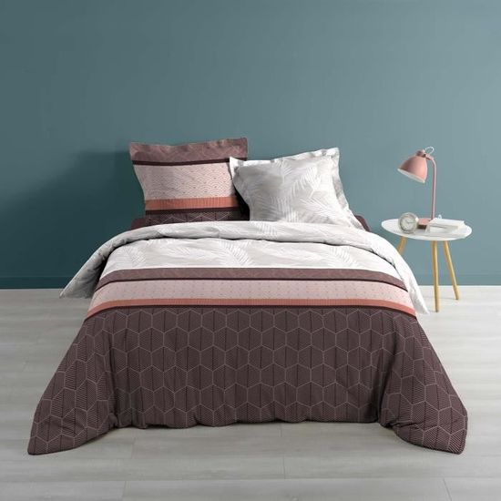 Parure Housse de Couette 260x240cm Douceur d'Intérieur Izaro