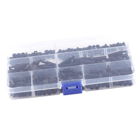 Duokon Entretoise femelle 250PCS Nylon M3 Colonne Hexagonale Mâle ...