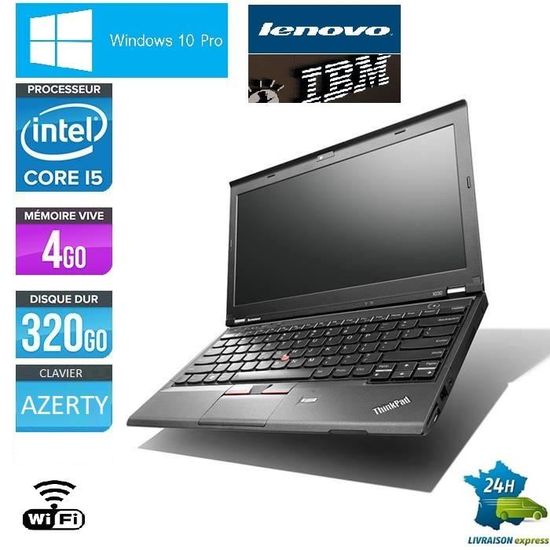 PC PORTABLE THINKPAD LENOVO X230 WINDOWS 10 PRO CORE I5 2540M 2.60GHz 12,5" 320 Go 4 Go WIFI Bluetooth + Pack Office