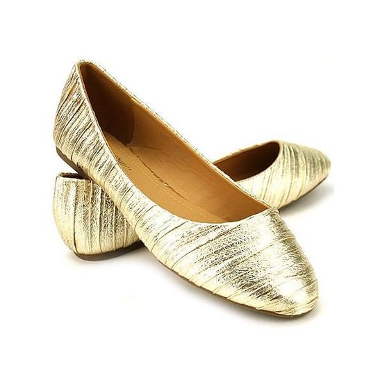 chaussure soirée dorée