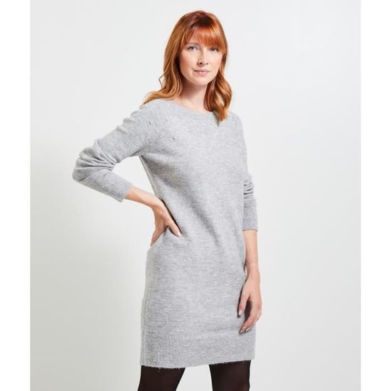 Robe pull perle femme new arrivals