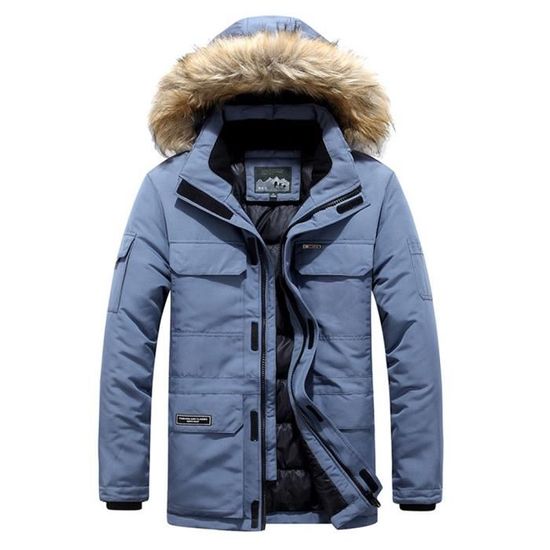 Veste Polaire Garçon Avec Capuche - Hiver Et Automne - Chaud Et Coupe-vent - Style Matelassé