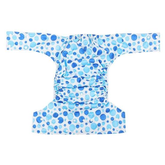 LittleForBig Couvre-Couche Tissu Adulte Réutilisable Baby Parade Bleu – Lavable, Imperméable Et Réglable Taille L
