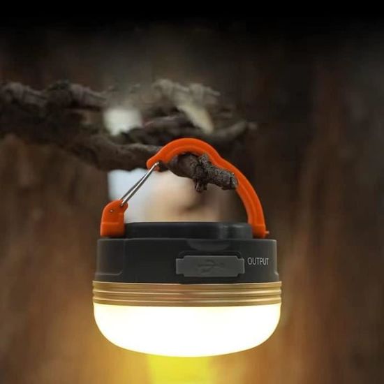 Lampe De Camping LED BORDEAG Rechargeable - 1000 Lumens, 3 Modes, IPX4, Batterie 2600 MAh - Design Rétro - 3