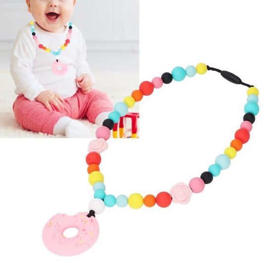 VGEBY Collier Dentition Bébé Silicone Sûr Anti-stress pour Enfants -  Cdiscount Puériculture & Eveil bébé