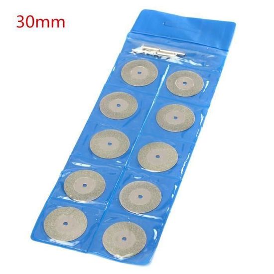 10 Disques Diamant 40 Mm Pour Coupe Précise | Mini Lames Pour Verre, Céramique, Pierres | Avec Mandrins - 2