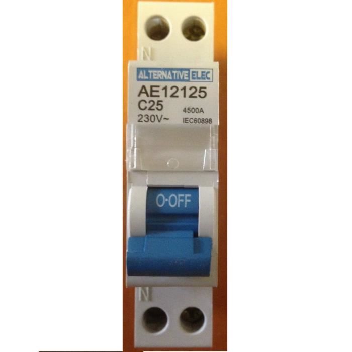 Alternative Elec AE 12125 - Disjoncteur Magnéto-thermique 25A