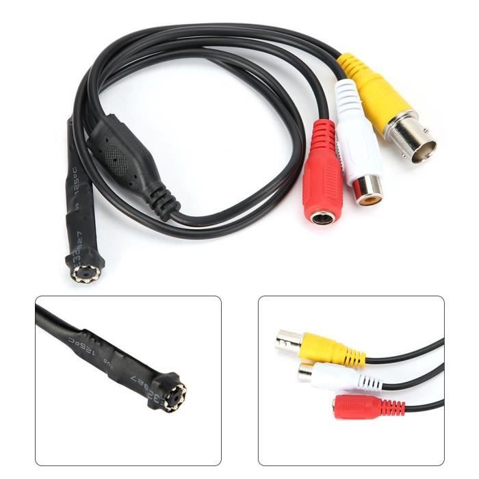 BOYOU 2500TVL 8pcs Mini Caméra de Vidéosurveillance à Vis CCTV HD Vision nocturne IR Caméra AHD