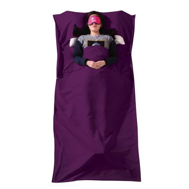 Adulte Voyage ultra léger Enveloppe Portable Sac de couchage confortable Traveling Lumière de camping 80