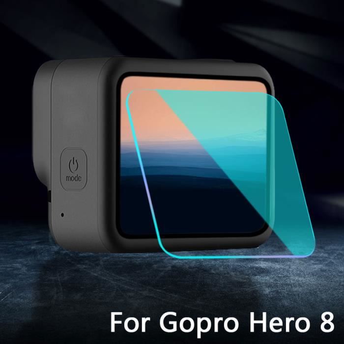 2PCS Pour Gopro Hero 8 Protection d'écran verre trempé